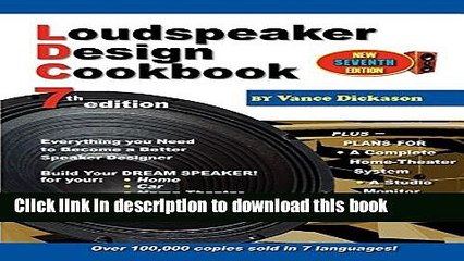 loudspeaker design cookbook 7th edition pdf